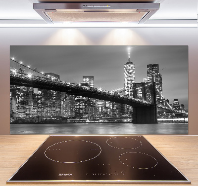 Cooker splashback New York at night