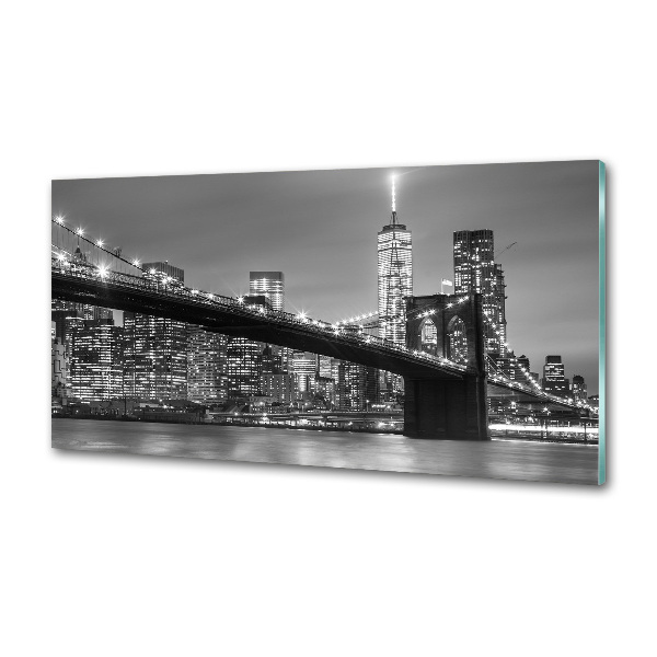 Cooker splashback New York at night