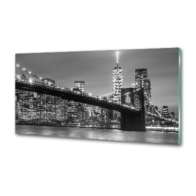 Cooker splashback New York at night