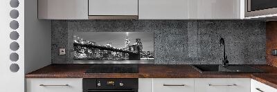 Cooker splashback New York at night