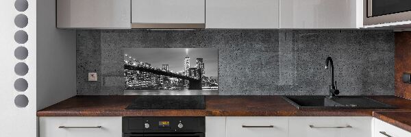 Cooker splashback New York at night