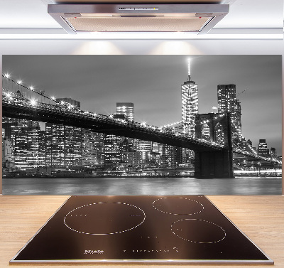 Cooker splashback New York at night