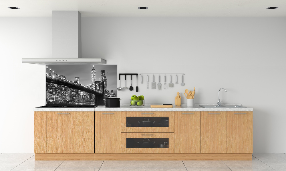 Cooker splashback New York at night