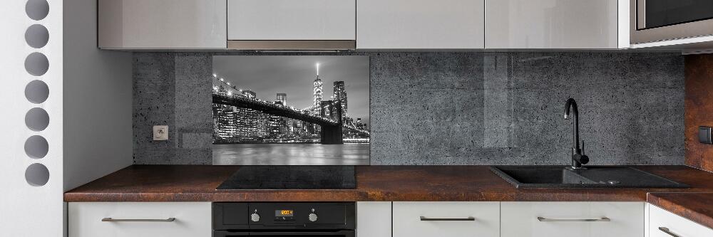 Cooker splashback New York at night