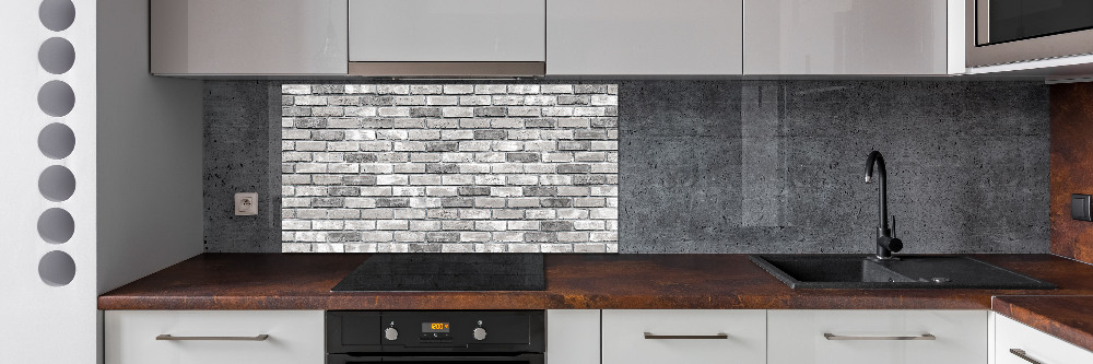 Kitchen splashback Brick wall