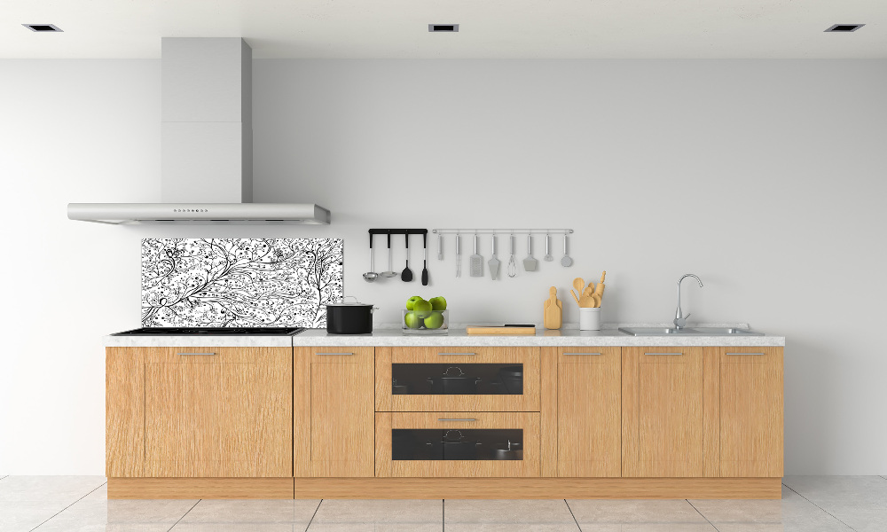 Kitchen wall panels Loved branches