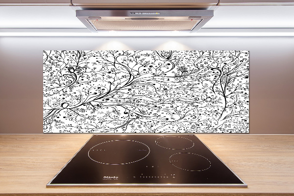 Kitchen wall panels Loved branches