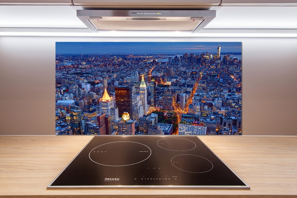 Cooker splashback Manhattan at night