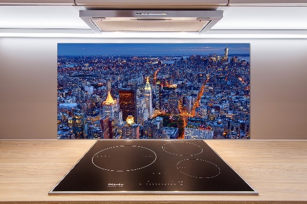 Cooker splashback Manhattan at night