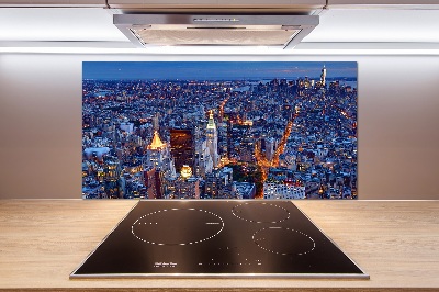 Cooker splashback Manhattan at night