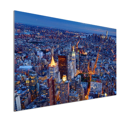 Cooker splashback Manhattan at night