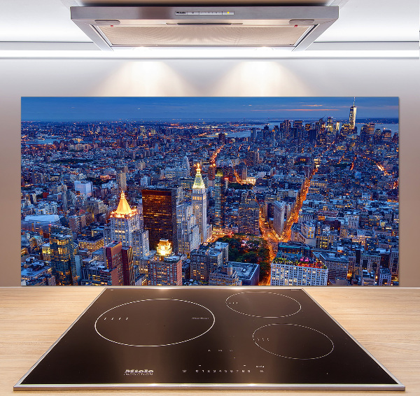 Cooker splashback Manhattan at night