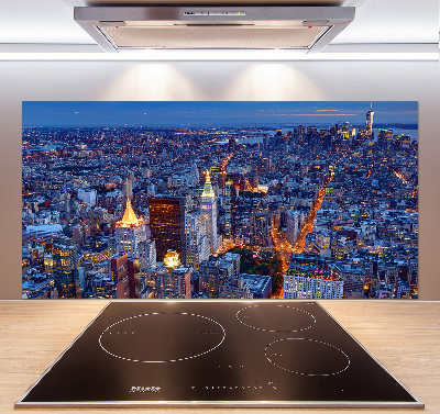 Cooker splashback Manhattan at night