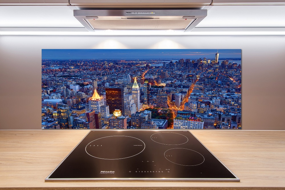 Cooker splashback Manhattan at night