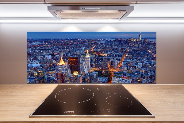 Cooker splashback Manhattan at night