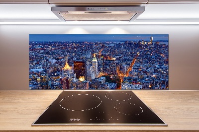 Cooker splashback Manhattan at night