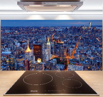 Cooker splashback Manhattan at night