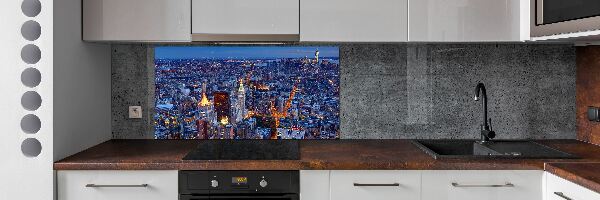 Cooker splashback Manhattan at night