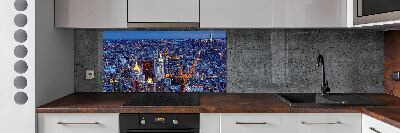 Cooker splashback Manhattan at night