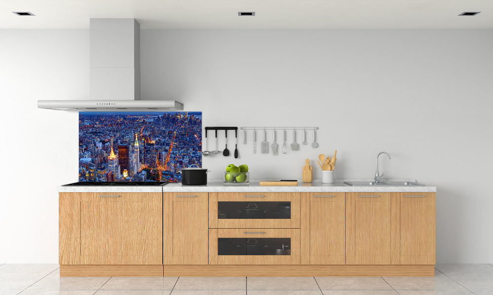 Cooker splashback Manhattan at night