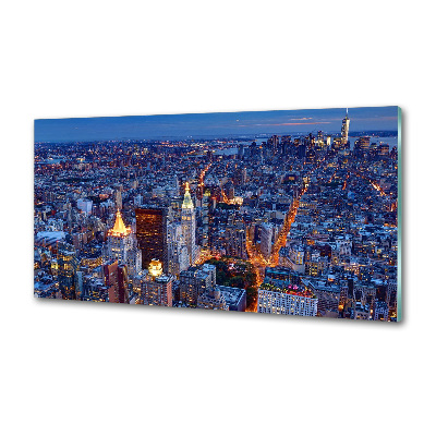 Cooker splashback Manhattan at night