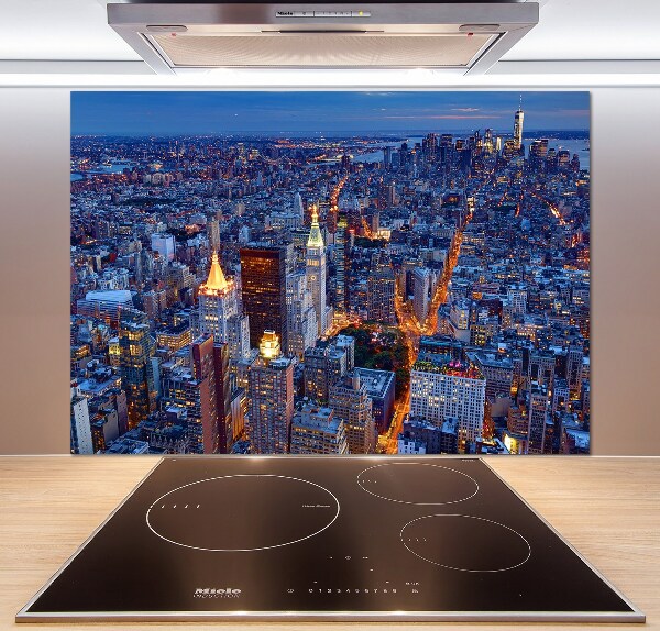 Cooker splashback Manhattan at night