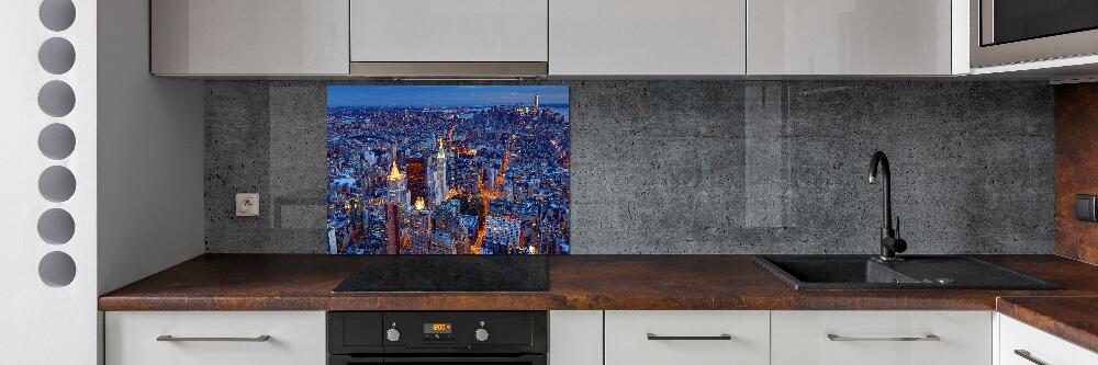 Cooker splashback Manhattan at night