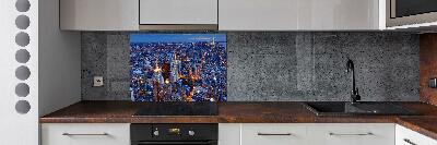 Cooker splashback Manhattan at night