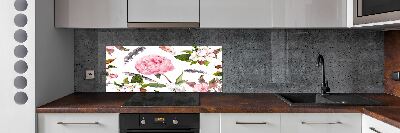 Cooker splashback Floral pattern