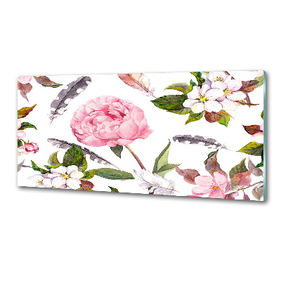 Cooker splashback Floral pattern