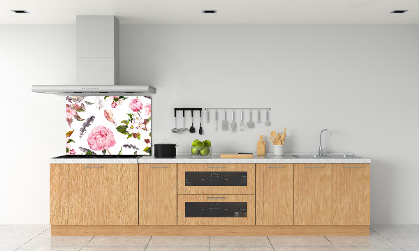 Cooker splashback Floral pattern