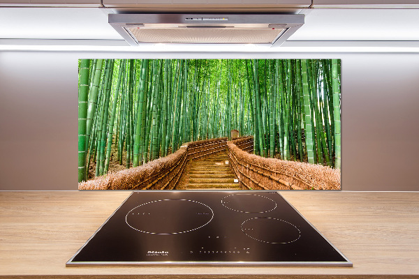 Cooker splashback Bamboo forest