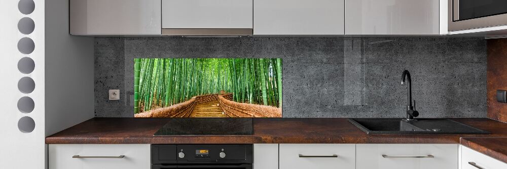 Cooker splashback Bamboo forest