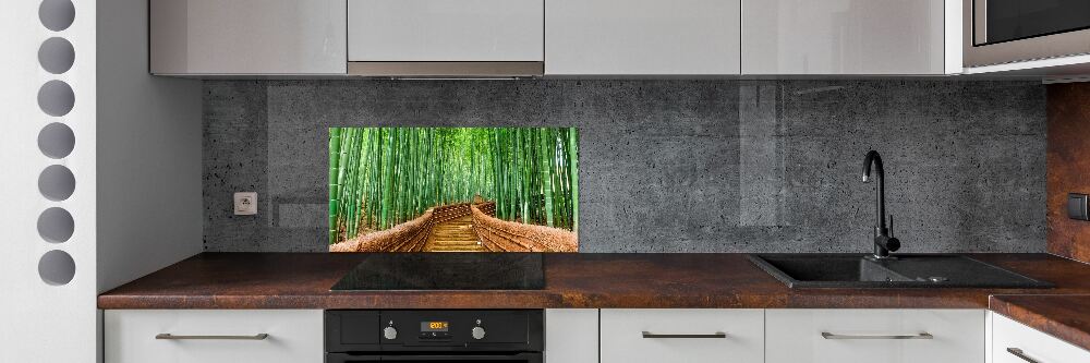 Cooker splashback Bamboo forest