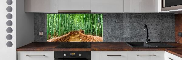 Cooker splashback Bamboo forest