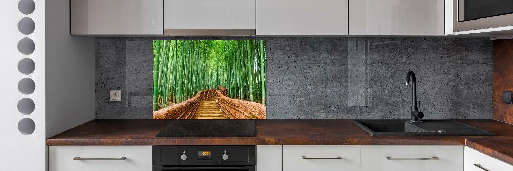 Cooker splashback Bamboo forest