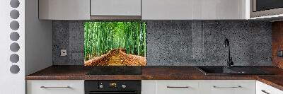 Cooker splashback Bamboo forest