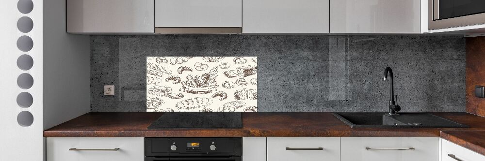 Kitchen splashback Bread