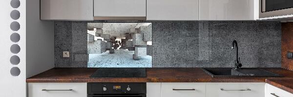 Cooker splashback Cechesons in concrete