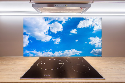 Cooker splashback Clouds in the sky