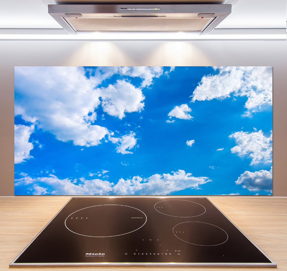 Cooker splashback Clouds in the sky