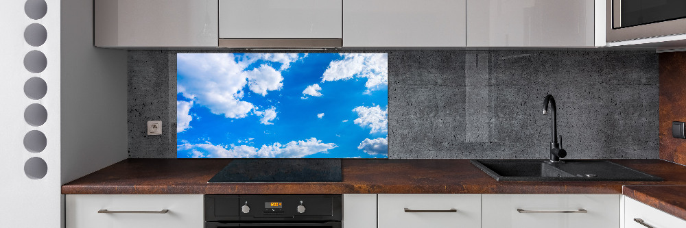 Cooker splashback Clouds in the sky