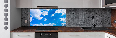 Cooker splashback Clouds in the sky