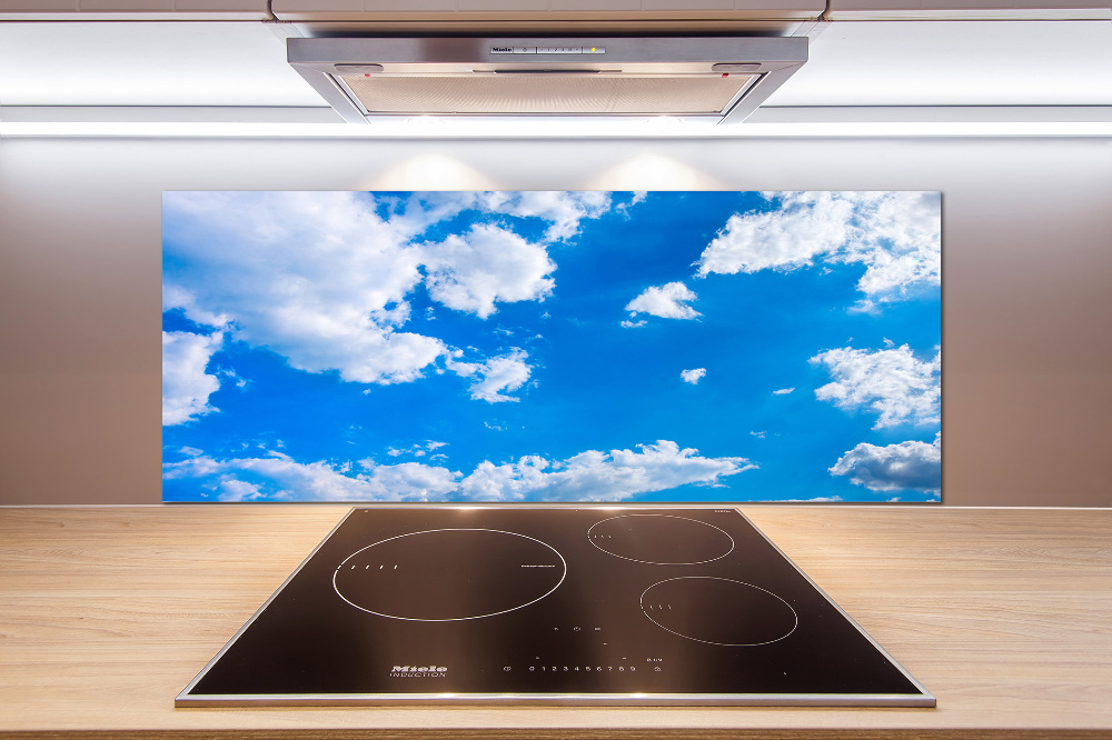 Cooker splashback Clouds in the sky