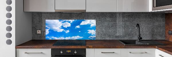 Cooker splashback Clouds in the sky