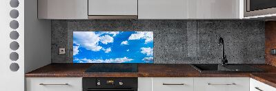 Cooker splashback Clouds in the sky