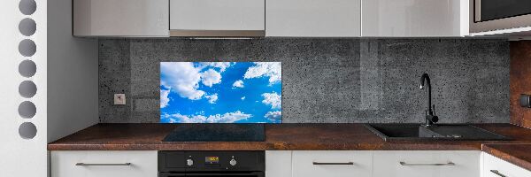 Cooker splashback Clouds in the sky