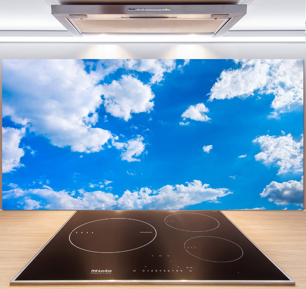 Cooker splashback Clouds in the sky