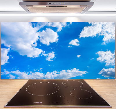 Cooker splashback Clouds in the sky