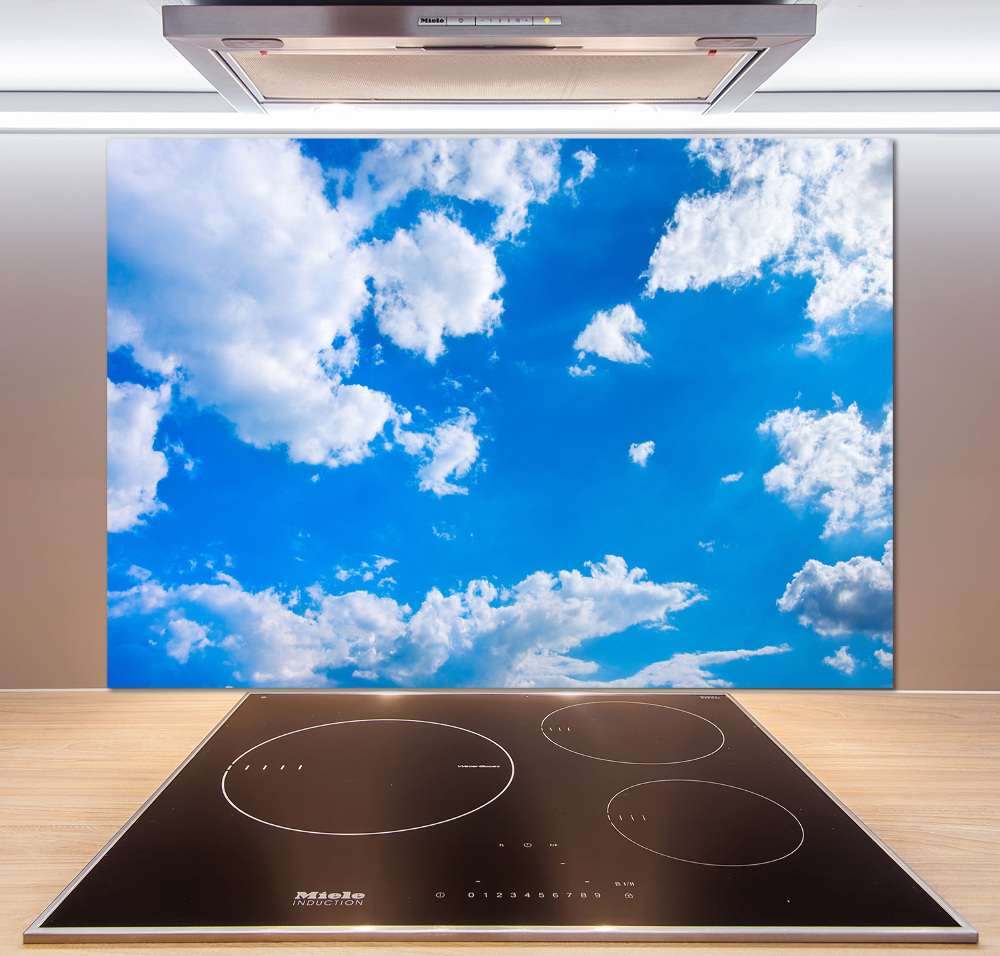 Cooker splashback Clouds in the sky